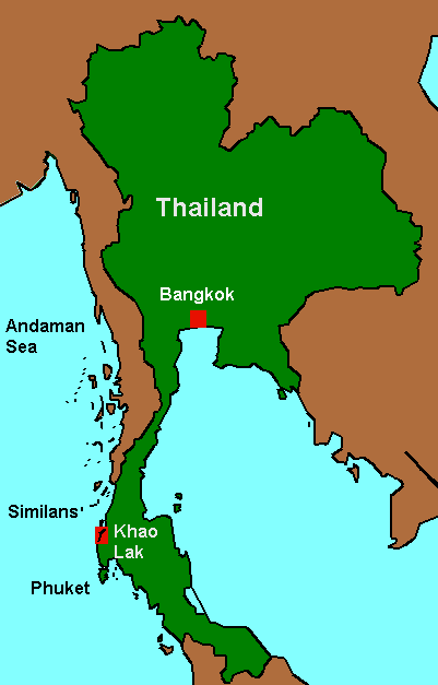 Map of Thailand